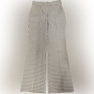 River Island Black and White Grid Wide Leg Pants | Sz 8